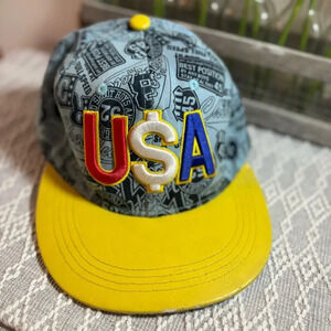 Ji Ji TMT USA Money Ball Cap. Multi-color, adjustable. 7 1/2” wide. Streetwear.